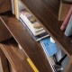 Hampstead Park Grand Walnut Wide Bookcase